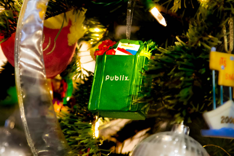 Christmas tree ornament — warm glow of holiday lights